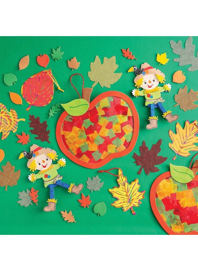 Fun Express Apple Tissue Paper Sign Craft Kit - Makes 12 - DIY Fall Crafts for Kids - Image 2