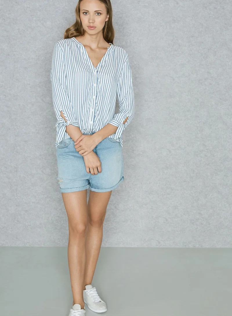 Jacqueline de Yong Tie Sleeve Shirt