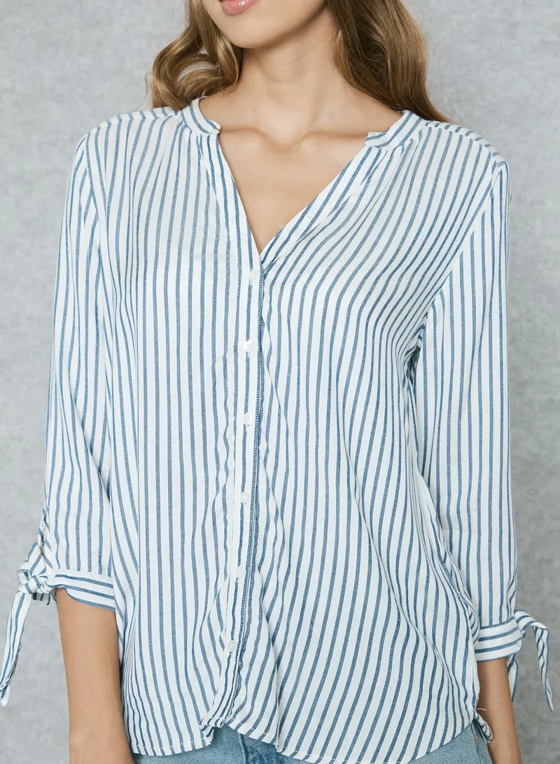 Jacqueline de Yong Tie Sleeve Shirt