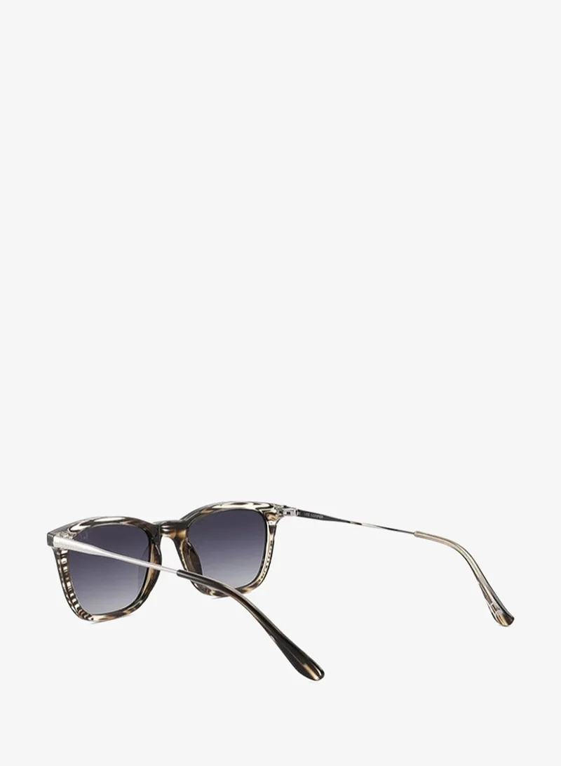 Lee Cooper Polarized Sunglasses BROWN STRIPE Frame GR.GREY Mirror Lens 52mm  - LC1003C01