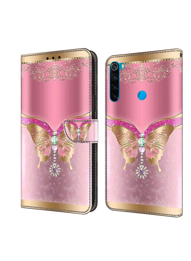 The Bros Case For Xiaomi Redmi Note 8 Crystal 3D Shockproof Protective Leather Phone Case