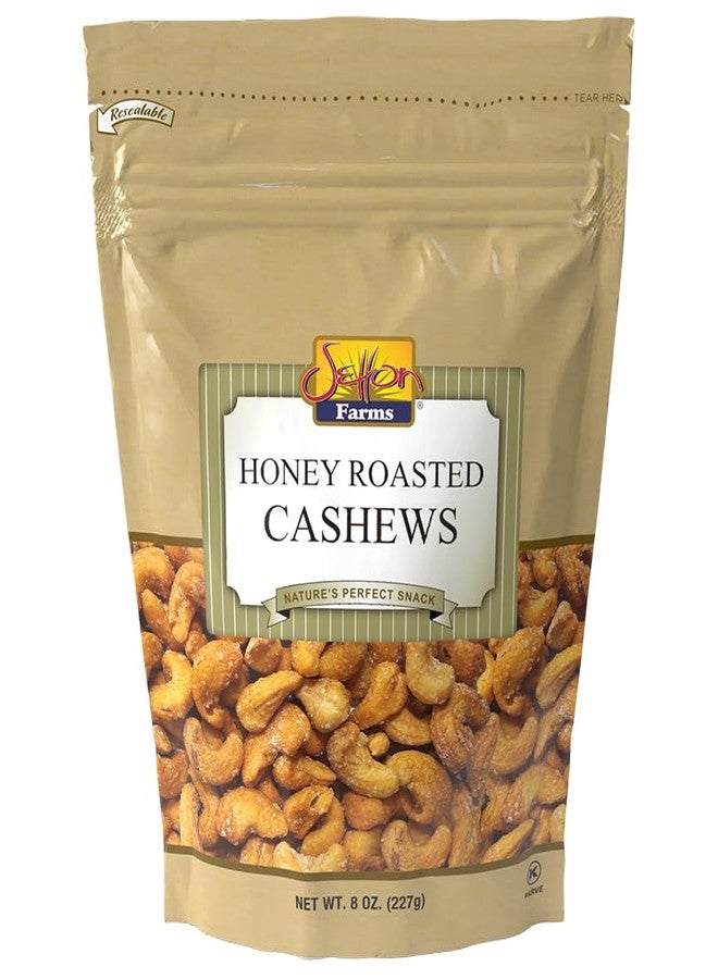 Setton Farms Honey Roasted Cashews 8 Oz. Bag, Kosher - Image 1