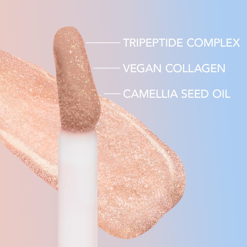 Sacheu Lip Elixir Nourishing and Hydrating Lipgloss â€” Moisturizing Plumping Lip Gloss Enriched with Collagen, Non-Sticky Lip Color Smooth High-Shine Finish, Vegan & Cruelty-Free, Tanghulu Candy - Image 5