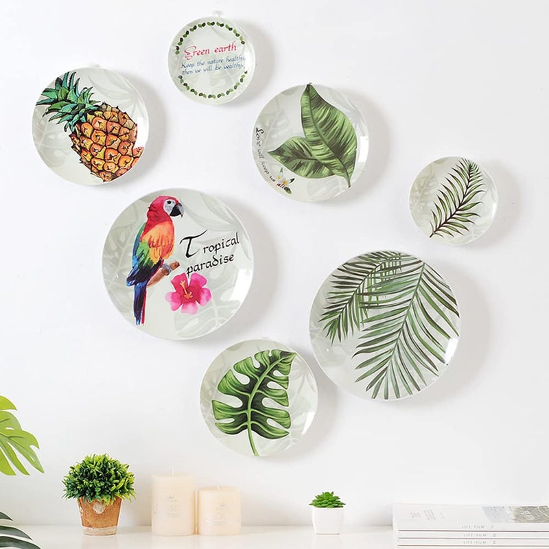 DIDUDIDU Wall Plate Hanger Display Holder - 20 Pack Invisible Vertical Plate Holders - Plastic Plate Hangers for The Wall - 2.4 Inch Adhesive Picture Hanger - Hanging Hooks for Decorative Plates and Wall Art - Image 4