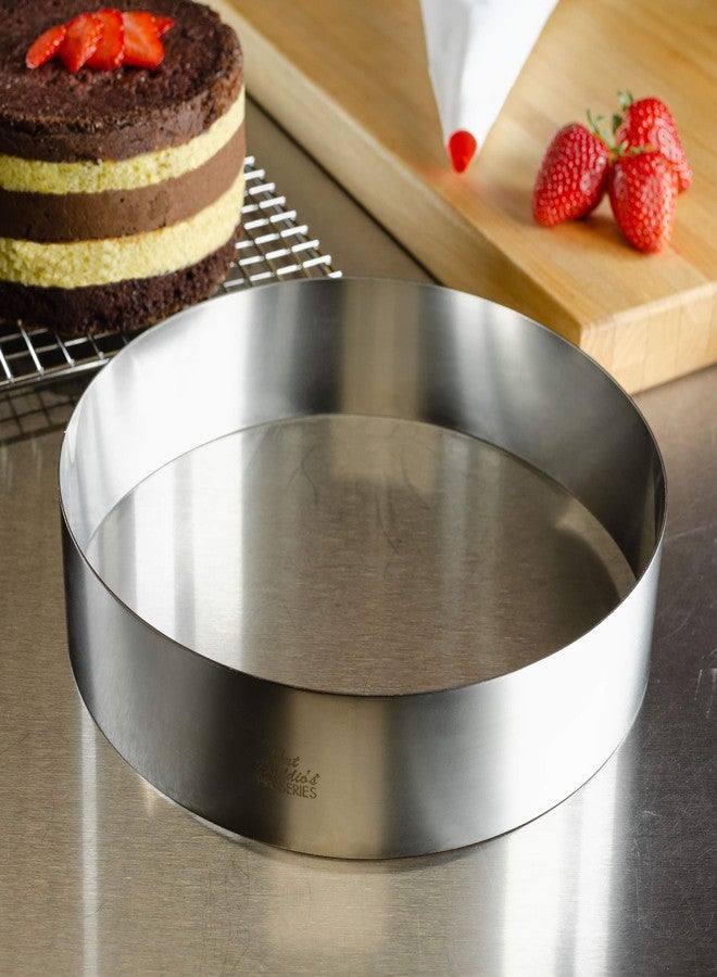 Fat Daddio's Stainless Steel Round Cake & Pastry Ring, 10 x 2 Inch - Image 2