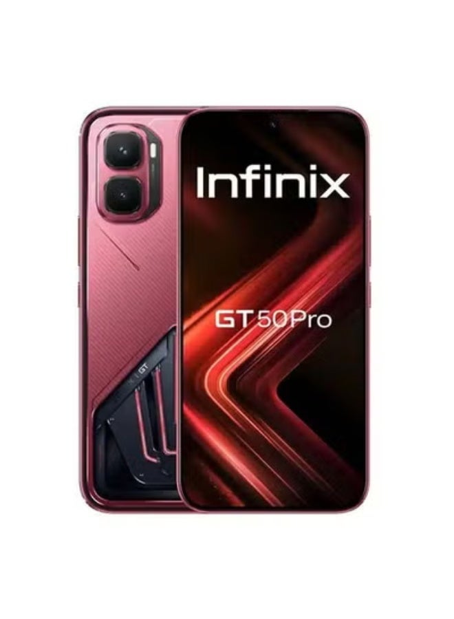 إنفينيكس GT 50 Pro with Earbuds Cooling Fan And Cover -24GB RAM (12+12) - 512 GB Storage- 5G Gaming Smartphone -  6.78-inch - 144Hz AMOLED - Red Blaze - Cooling Edition - Image 3