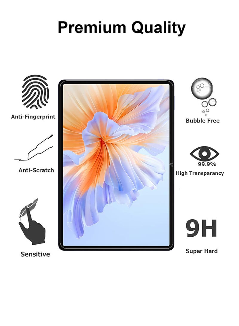 2 قطع واقي شاشة زجاجي مقسى لجهاز Honor Pad V9 بحجم 11.5 بوصة – شفافية عالية، لمسة رقيقة، مضاد للانفجار، حواف سلسة، تركيب سهل - Image 3