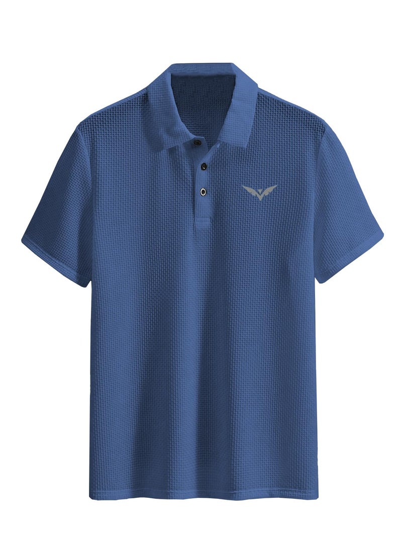 TAGDO® Mens Collar T Shirt for Man | Trendy Casual Polo Tshirt (Polo-2029-Blue-XXL) - Image 1