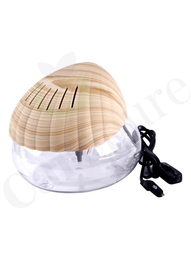 Carepure Water base Air Purifier and Humidifier Aroma Diffuser Air Revitalizer (Wooden - sea shell shape) - Image 3