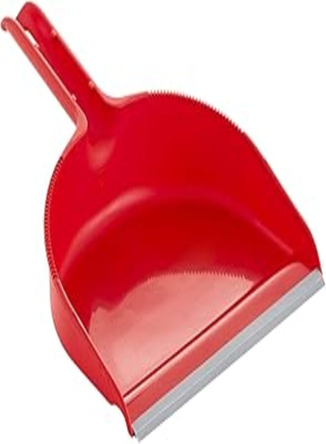 Maya Dustpan with Clip Red + Grey Rubber 09032