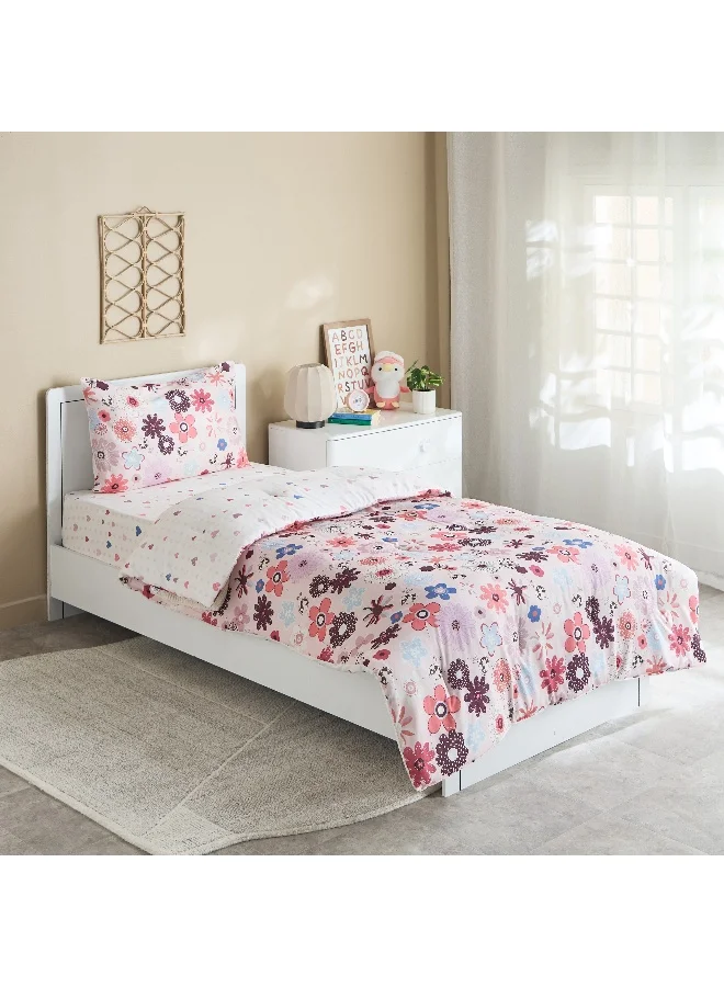 هوم بوكس طقم لحاف قطن فردي من آيفي سلومبر جاردن قطعتين - ١٣٥٢٢٠ سم