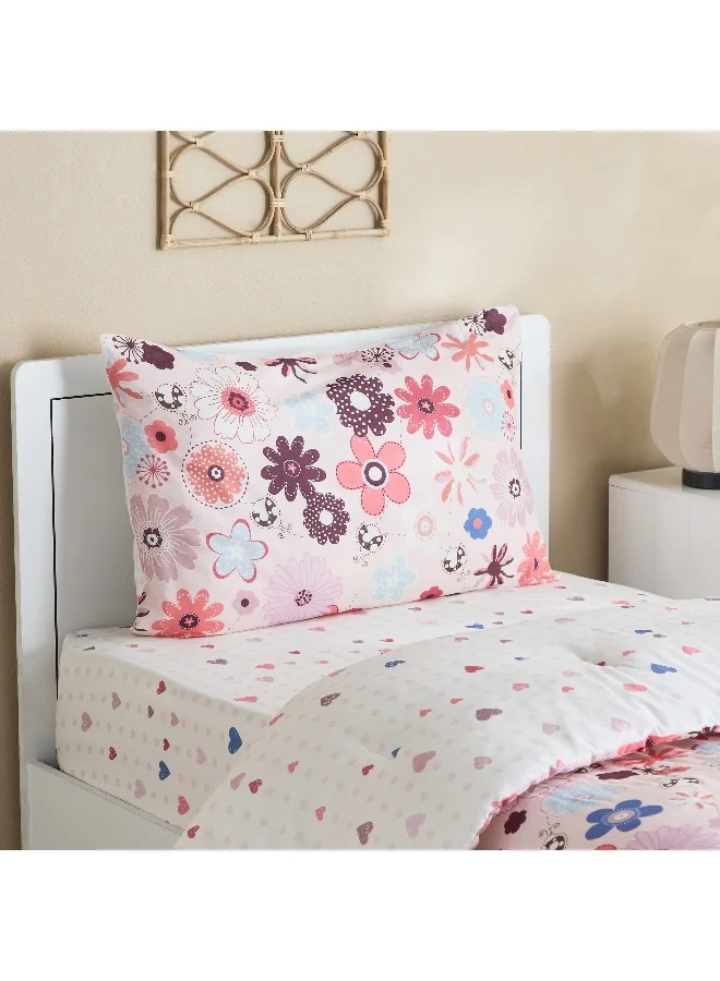 هوم بوكس طقم لحاف قطن فردي من آيفي سلومبر جاردن قطعتين - ١٣٥٢٢٠ سم