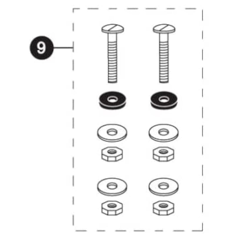 Toto TANK TO BOWL MOUNTING HARDWARE