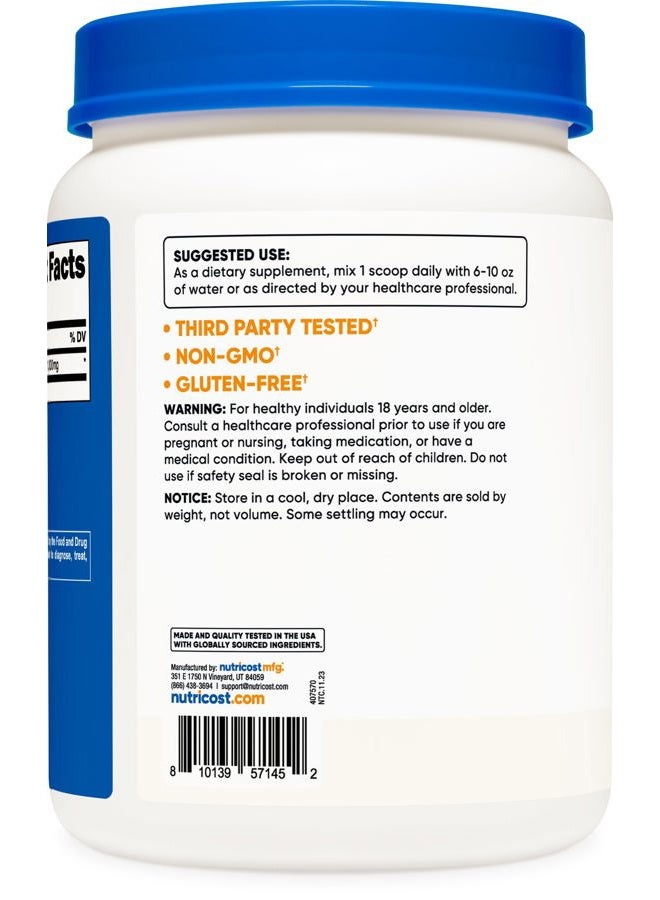 Nutricost مسحوق L-لايسين 1 كجم (2.2 رطل) - L-لايسين نقي، غير معدل وراثيًا، خالي من الجلوتين - Image 4