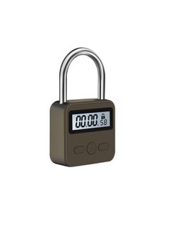 Generic Metal Time Padlock - Multi-Function Timer Lock 99 Hours Max Timing with Electronic LCD Timed Display Micro USB Rechargeable  - Image 1