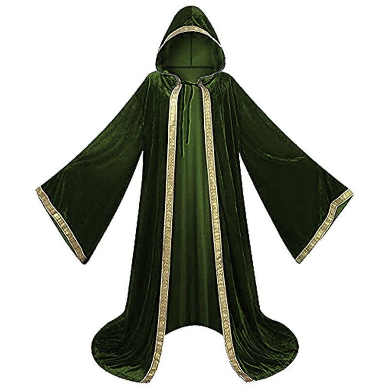 Stage Performance Death God Cosplay Cape, 4-Color Printed Velvet Cloak
