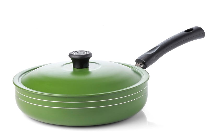MINOLTA Pride Premium Non-Stick Aluminium Frypan | 230mm | 4mm Thick Heavy-Duty Cooking Pan | Durable & Even-Heat Distribution | Gas & Induction Compatible | Ergonomic Handle for Effortless Cooking