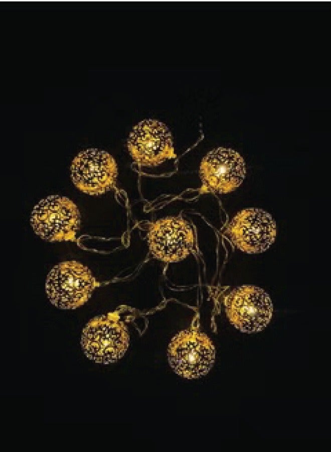 string lights made of copper branch in the shape of a ball - Ramadan decorations - Image 1