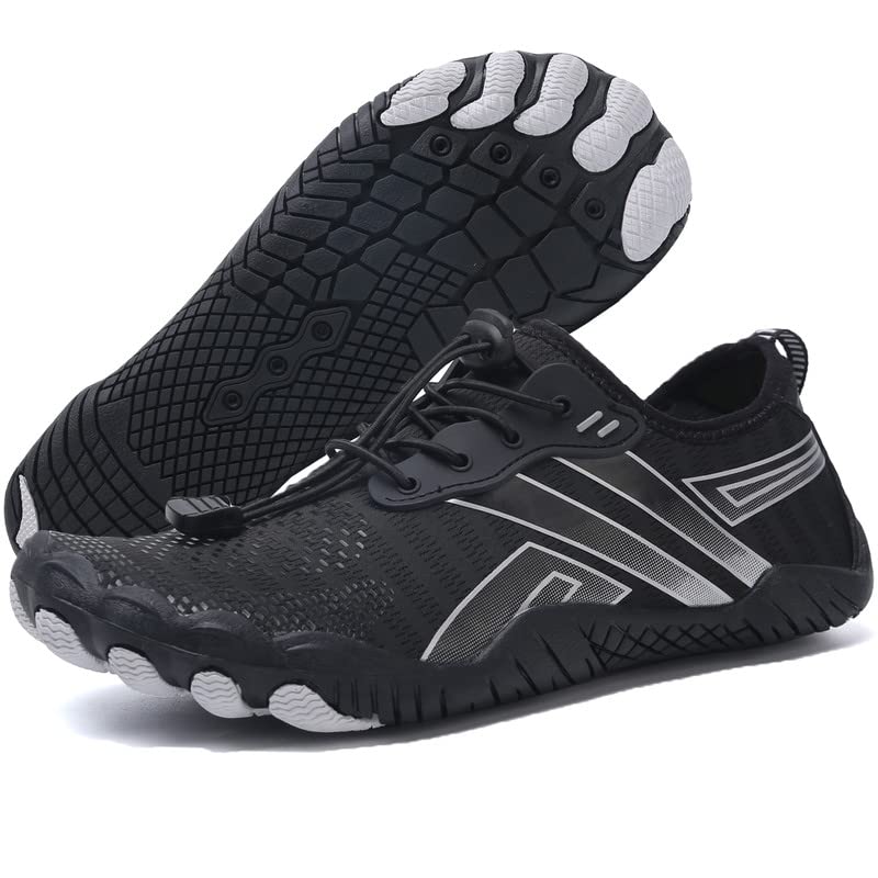 ziitop Water Shoes (11, 12) for Men, Women - Quick Dry Aqua Shoes for Water Sports, Yoga - Breathable, Lightweight, Anti-Slip, Comfortable, Pull-On - Image 1