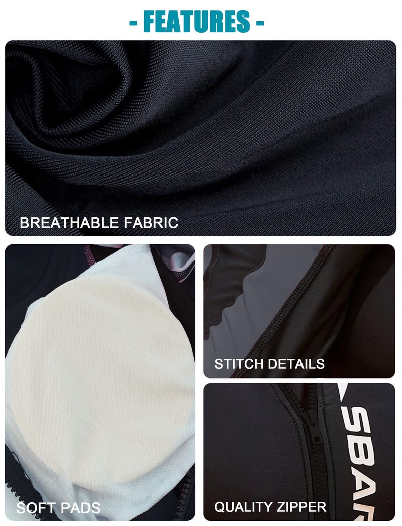 FEOYA Women Rash Guard Long Sleeve One Piece Rash Guard Stretch Sun Protection Swimsuit Breathable Lightweight Swimwear for Swimming Diving Surfing M Color-2 - Image 3