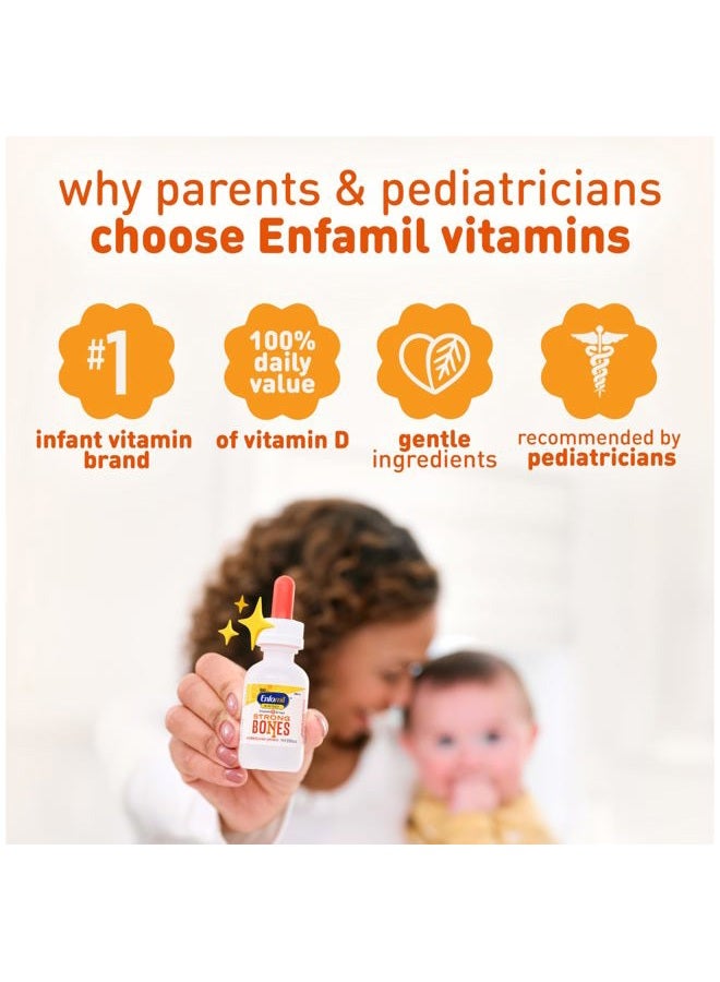 Enfamil Baby Vitamin D-Vi-Sol Liquid Vitamin D Drops, Supports Strong Teeth & Bone Development, 50mL Bottle - Image 2