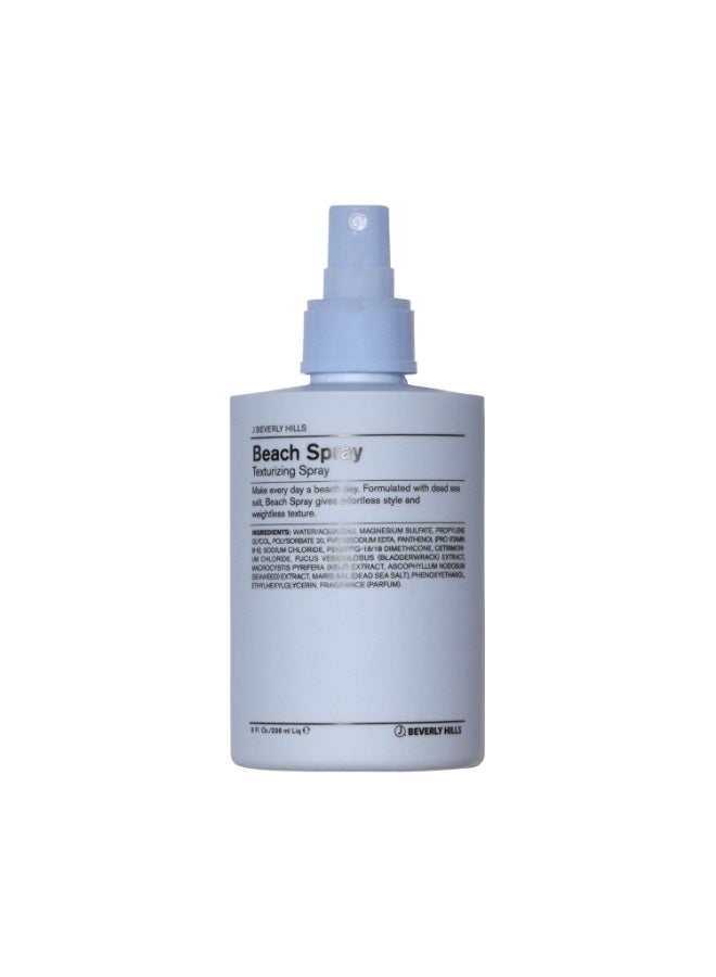 J Beverly Hills Blue Beach Texturizing Spray with Scalp Scrubber Dead Sea Salt for Clarifying, 8 Oz - Image 1
