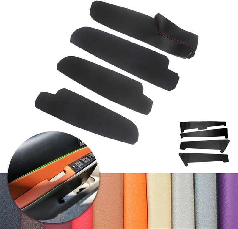 QASULER Microfiber Leather Door Handle Panel for Mazda 6 - Image 4