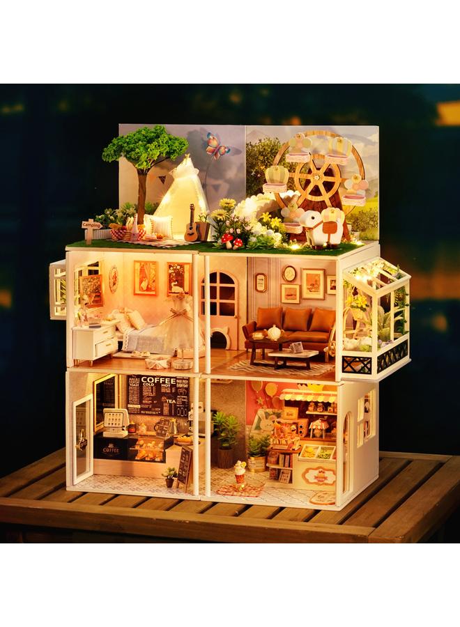 Bluejw Hand-assembled Wooden Diy Cabin My Small Scene Miniature Coffee Shop Ice Cream Shop Model Girl's Best Friend - Image 4