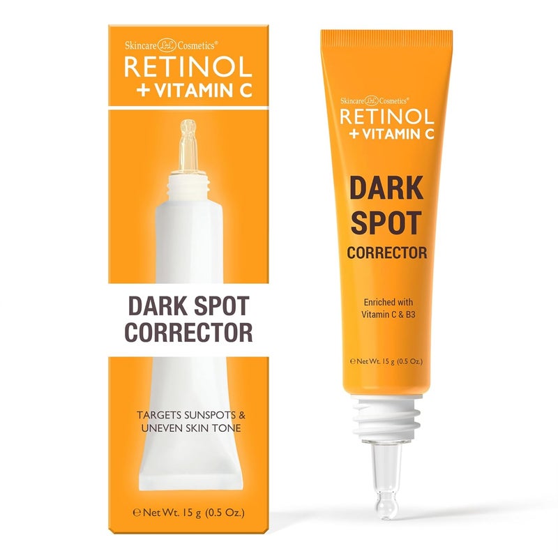 Retinol  Vitamin C Dark Spot Corrector Serum  Spotless Radiance Evens Skin Tone Targets Sun Damage  Dark Spots Enhances Luminosity with Vitamin B3 Niacinamide  Retinol  05 Oz