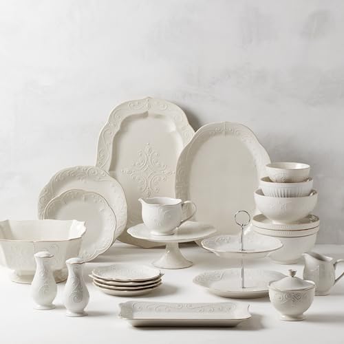 Lenox French Perle Sugar and Creamer, White -, 2.60 LB - Image 3