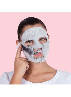 SKIN REPUBLIC Skin Republic Bubble Purifying and Charcoal Oxygen Cleanse Face Mask, Exfoliates and removes blackheads 20ml - Pack Of 3  - Image 3