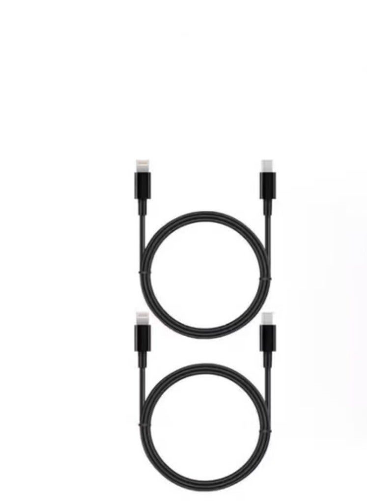 Captaintech 2-Pack 60W USB-C to USB-C Fast Charging Cables (2M/6.6ft) - 3A PD Power Delivery Compatible with iPhone 15, MacBook, iPad Pro, Samsung Galaxy S21/S20/S10/S9/S8 & More  - Image 1