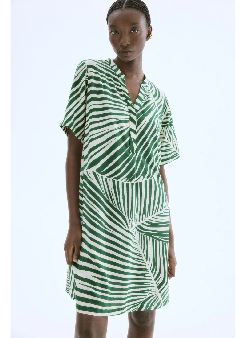 اتش اند ام Viscose tunic dress