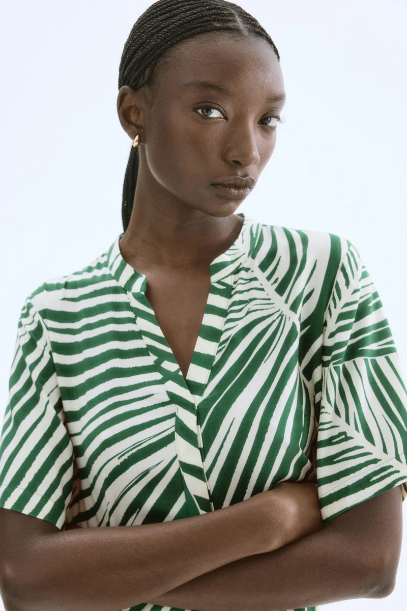 اتش اند ام Viscose tunic dress