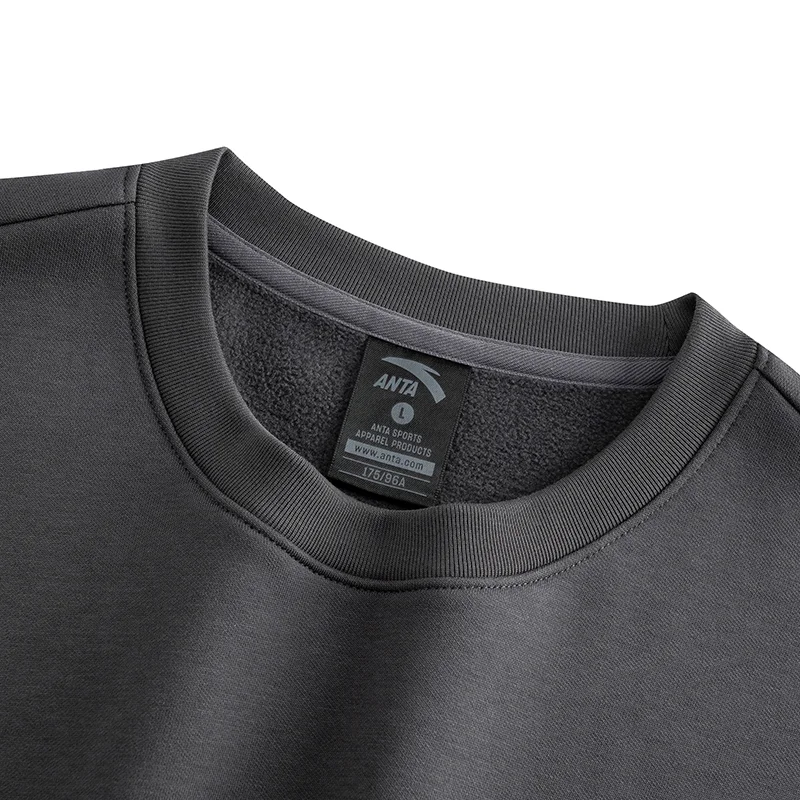 ANTA D.Grey Men’s Basketball Training Hoodie – Minimal Graphic Pullover for Men | Best Price UAE