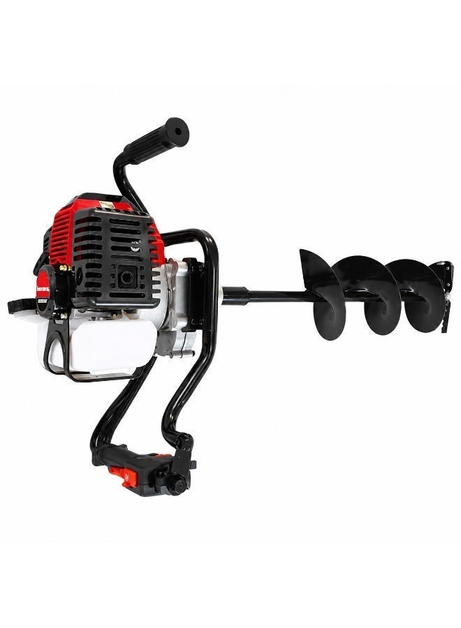 Delco Professional Gas-Powered Earth Auger with 15 cm Drill Bit for Tree Planting - Image 3