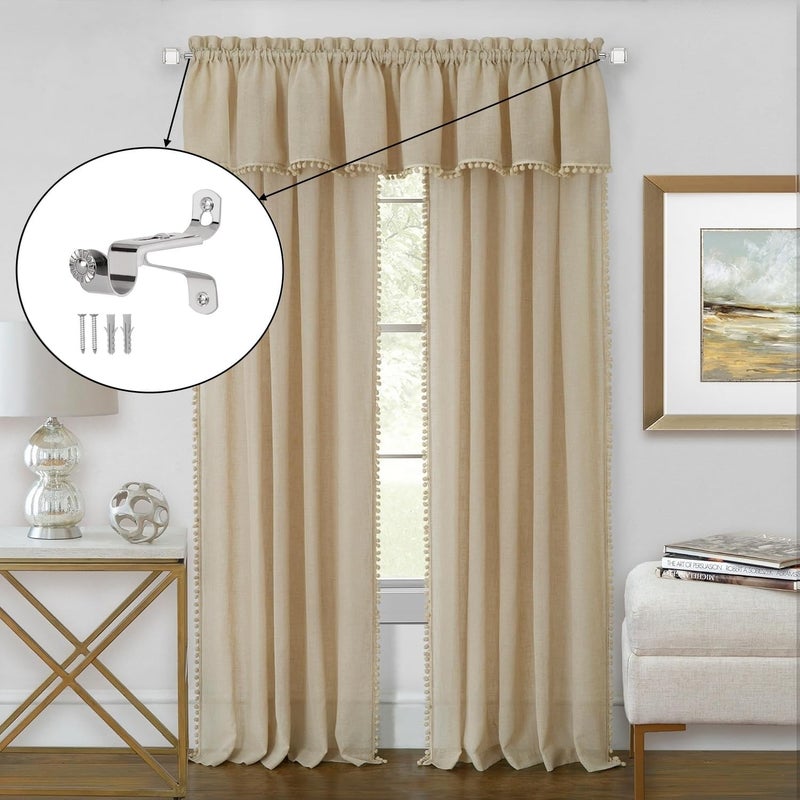 Royal Apex Adjustable Curtain Rod Bracket Set - Image 5