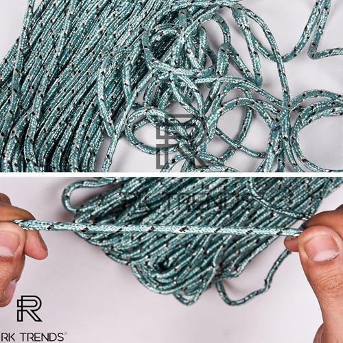 RK Trends Clothesline | Cloth Drying Rope | Laundry Clothesline | Indoor Outdoor Clothes Line | Multi-Functional Portable Rope (Multicolour) (Pack of 2, 10 Meter (Nylon Rope)) - Image 3
