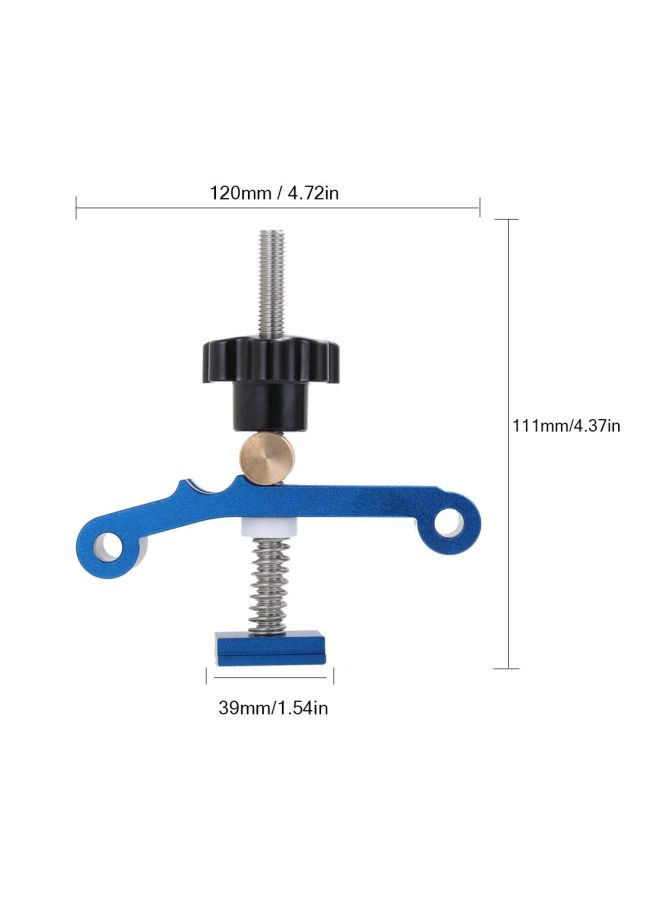 NIBEMINENT Quick Acting Hold Down Clamp Set Blue/Black/Silver 4.37x1.54x4.72inch  - Image 2