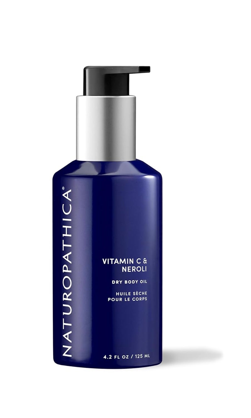 Naturopathica Vitamin C and Neroli Dry Body Oil Lightweight Body Moisturizer for All Skin Types Antioxidant Rich Body Oil to Help Smooth Skin Fast Absorbing for Nourished Glowing Skin 42 fl oz - Image 1
