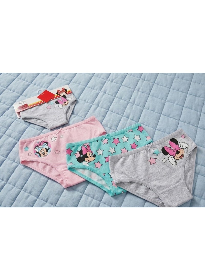 ديزني_ميني_هاوس مجموعة ديزني ميني ماوس من ثلاث سراويل قطنية للبنات من كيدز تي في - Image 3