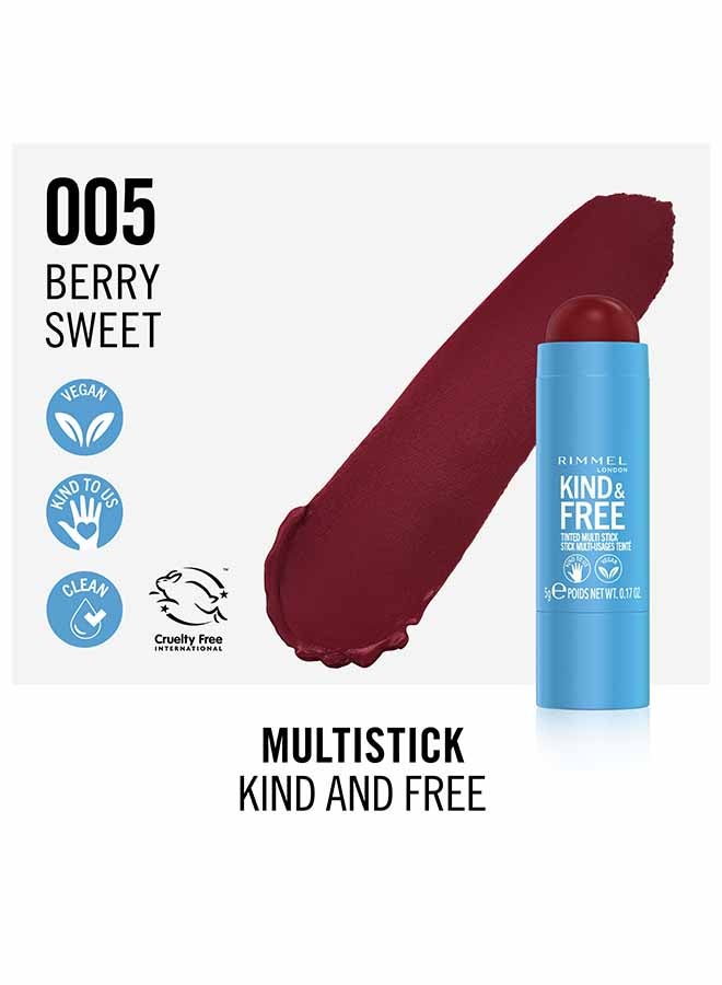 RIMMEL LONDON Kind And Free Multi-Stick 005 – Berry Sweet (Rich Purple)  - Image 3