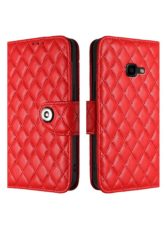 S-TOP Case For Samsung Galaxy Xcover 4s / Xcover 4 Rhombic Texture Flip Leather Phone Case with Lanyard - Image 2