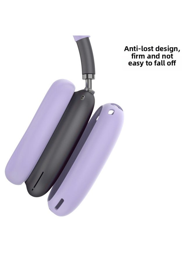 Generic - Suitable For Apple AirPods Max Earphone Case Protective Cover Soft Silicone Bluetooth Headset Protective Case-Color:Matcha Green 4-piece Set (shell Cover*1 Pair+head Beam Cover*1+ear Cushion Cover*1 Pair+headband Piece*1)-Applicable Models:Airpods Max/max 0.1kg Shared Protective Case - Image 1