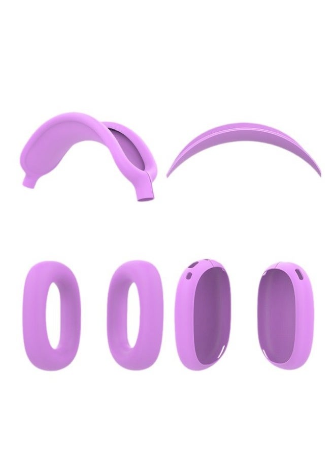 Generic - Suitable For Apple AirPods Max Earphone Case Protective Cover Soft Silicone Bluetooth Headset Protective Case-Color:Matcha Green 4-piece Set (shell Cover*1 Pair+head Beam Cover*1+ear Cushion Cover*1 Pair+headband Piece*1)-Applicable Models:Airpods Max/max 0.1kg Shared Protective Case - Image 1