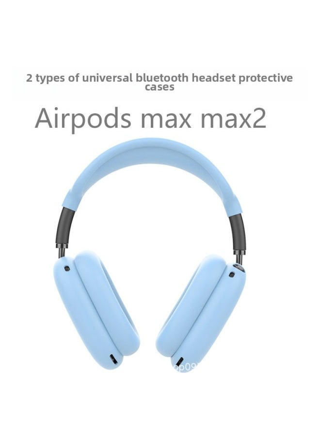 Generic - Suitable For Apple AirPods Max Earphone Case Protective Cover Soft Silicone Bluetooth Headset Protective Case-Color:Matcha Green 4-piece Set (shell Cover*1 Pair+head Beam Cover*1+ear Cushion Cover*1 Pair+headband Piece*1)-Applicable Models:Airpods Max/max 0.1kg Shared Protective Case - Image 1