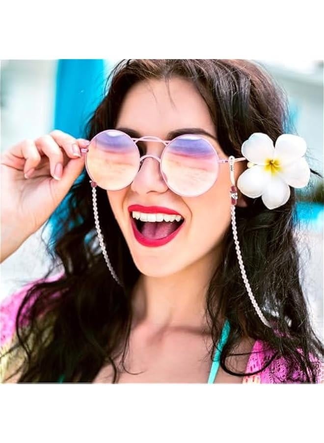 Pearl Eyeglass Chain Anti-slip and Anti-Falling Glasses Chain Eyeglasses String Holder for Women & Girls Sunglasses Mask Necklace Lanyard(Pink) - Image 2