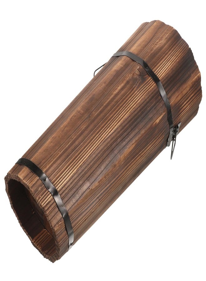 بريتي زووم حامل مظلات خشبي متين من بريتي زوم، حامل مظلات طويل، دلو تخزين مظلات - Image 1