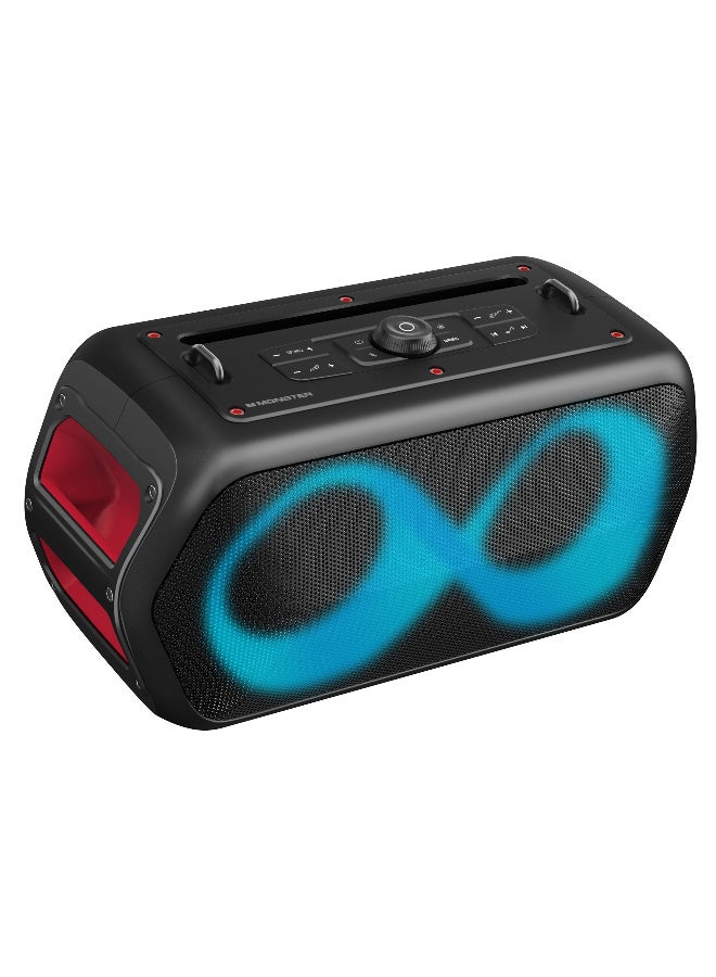Monster Musicbox Go portable Bluetooth wireless speaker designed for karaoke and events - 4000 mAh capacity 80W Bluetooth V5.3, AUX, TF card, USB disk, and dedicated inputs for microphones and guitars - Image 4