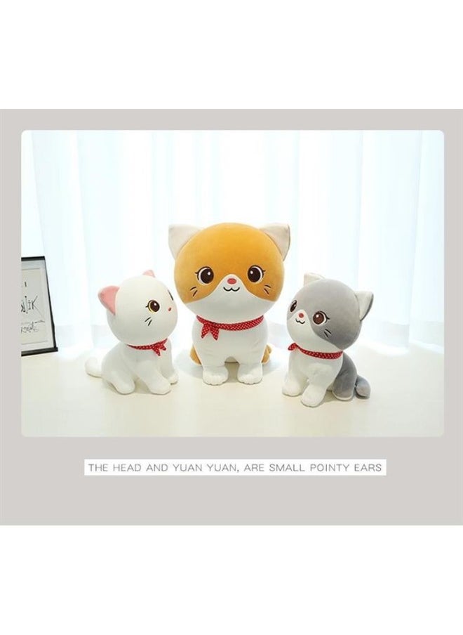 Cat Doll Children Girl Kitten Plush Toy Cat Doll Sleeping Doll Pillow Simulation Kitten-Color:Pudding-Gray Cat 24cm  - Image 3